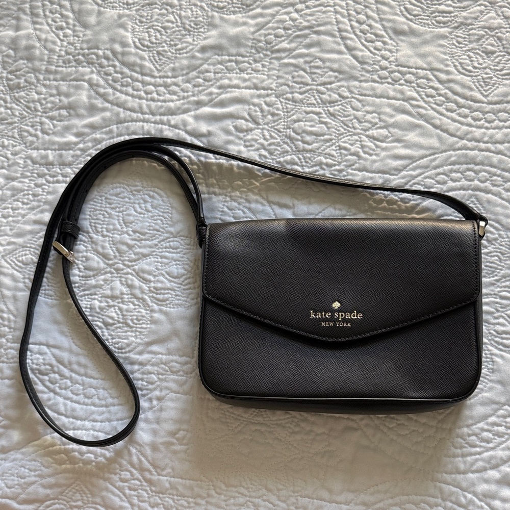 Kate Spade Sleek Black Crossbody Bag